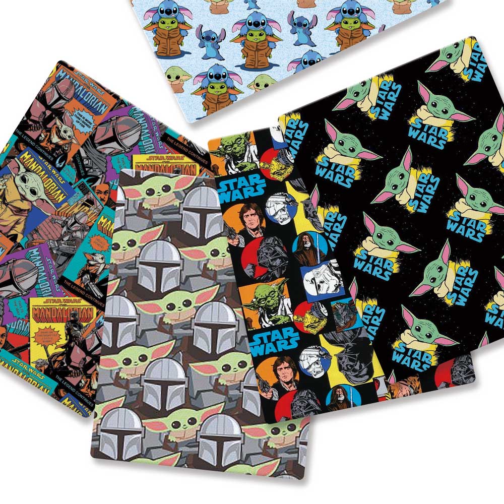 Sewing Production - Tessuto stampato con cartoni animati 140x50CM,