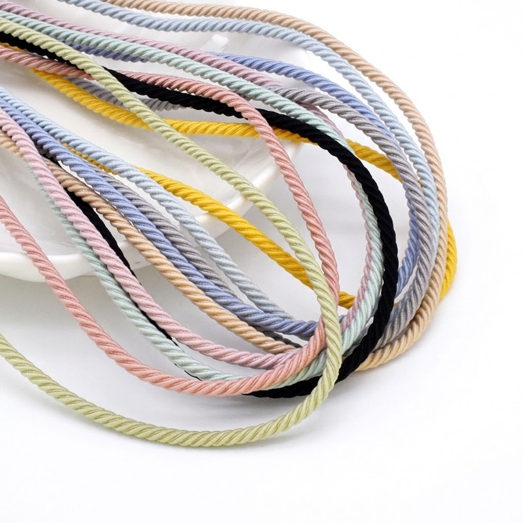 Sewing Necessities - 5M/Lotto Corda Elastica Intrecciata da 2,5mm,