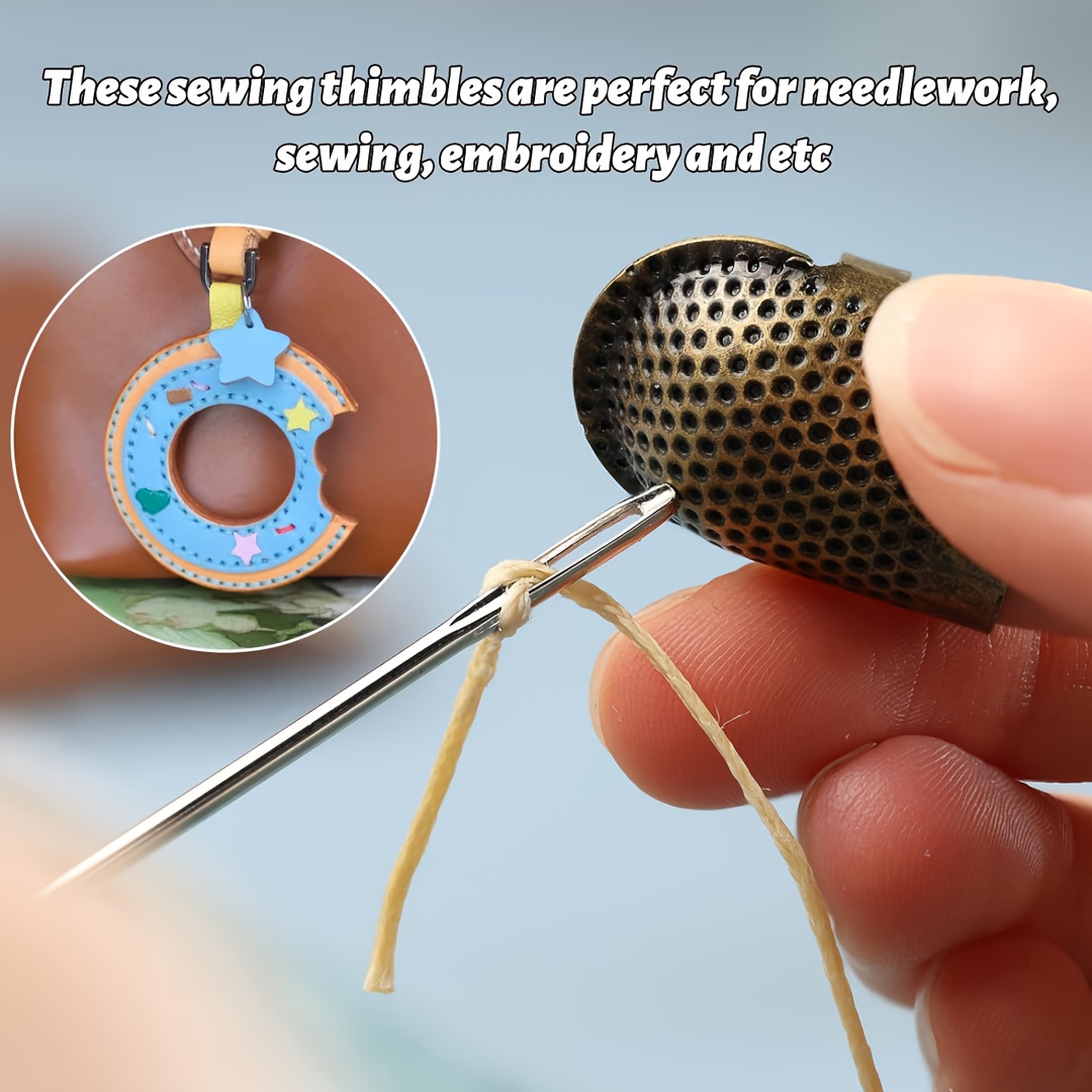 Sewing Thimble Metal - Ditali da Cucito, Anelli Ditali Regolabili
