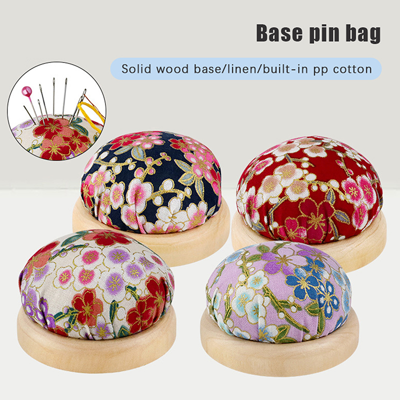 Sewing Pin Cushion - Cuscino Porta Aghi Vintage Ricamato Semicircolare