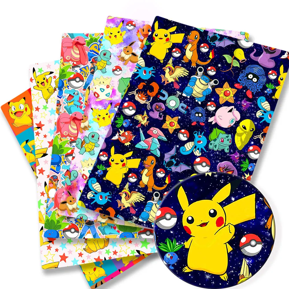 Sewing Production - Pokemon Cartoon Fabric140 * 50cm Cucito