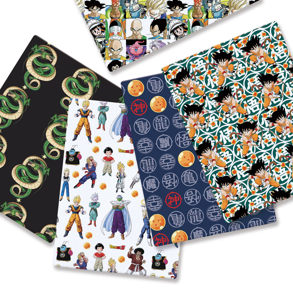 Sewing Production - Tessuto stampato Dragon Ball Anime per