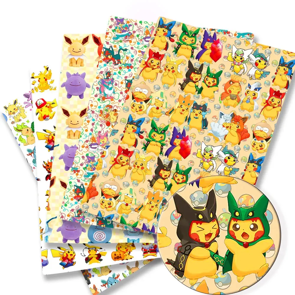 Sewing Production - Pokemon Cartoon Fabric140 * 50cm cucito