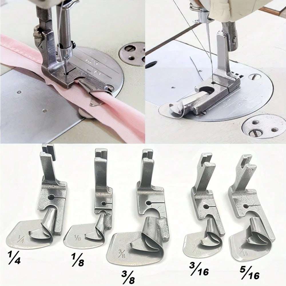 Rolled Hem Foot - 1 Pezzo Piedino Industriale per Macchina