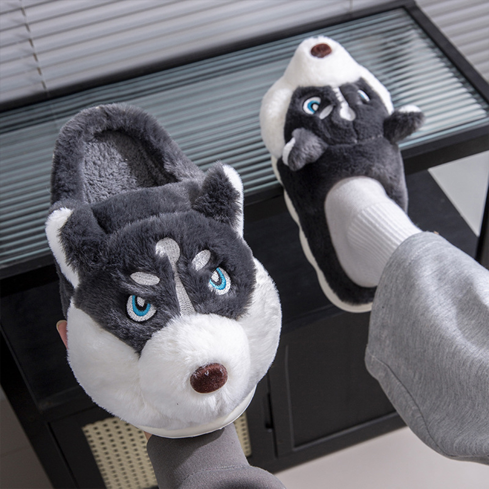 Sewing House - Pantofole in peluche Husky Pantofole in