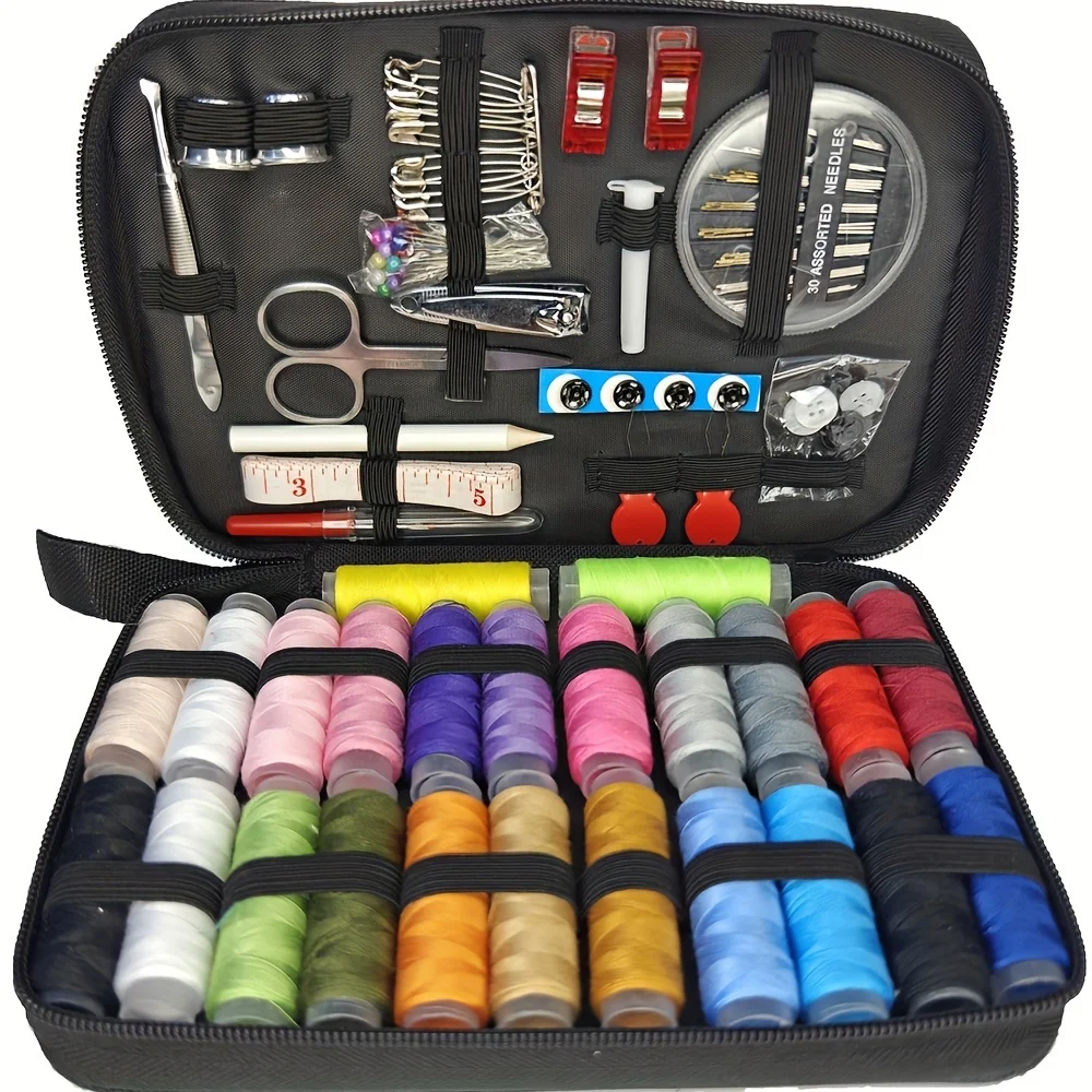 Sewing Thread Production - 67/128 pezzi Kit da cucito con