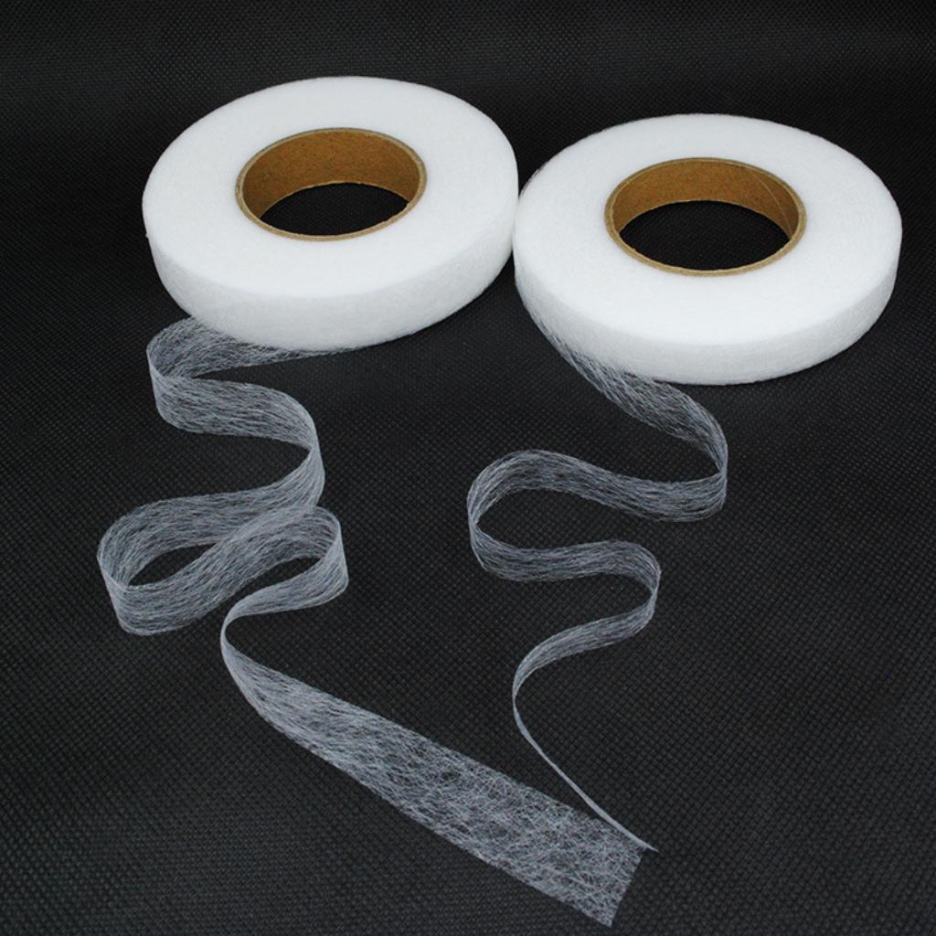 Hem Tape Fusible - 2 Rotoli di Nastro Termoadesivo per