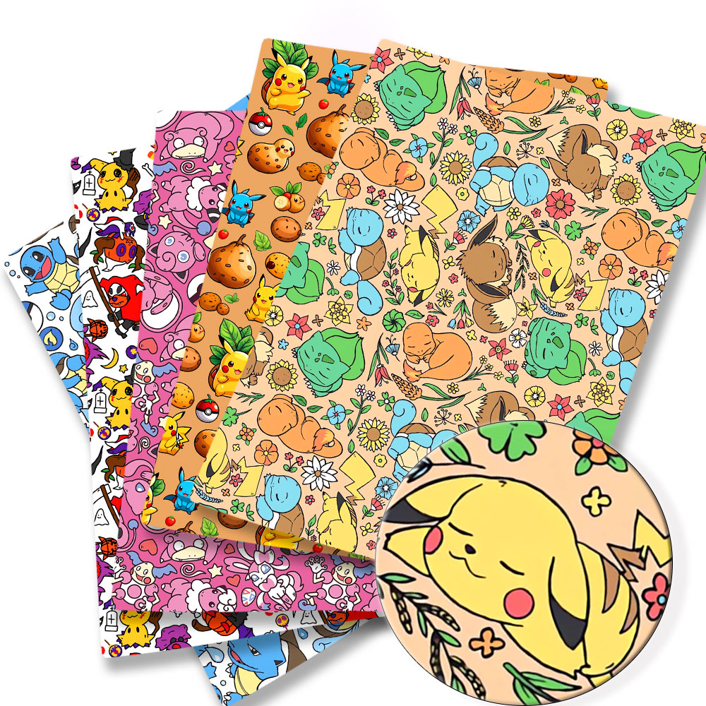 Sewing Production - Pokemon Cartoon Fabric140 * 50cm Cucito