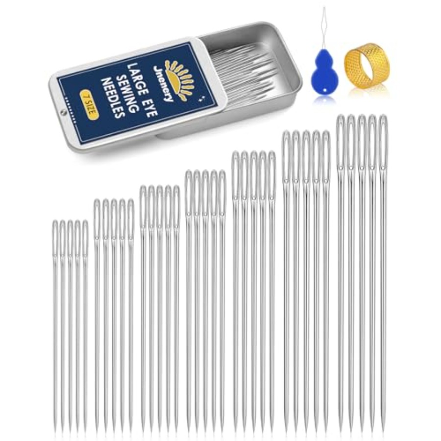 Sewing Repair - Aghi da Cucito con Occhiello Grande,