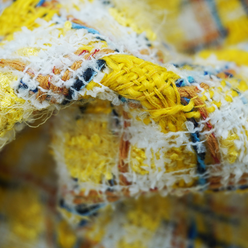 Tessuto Bouclé Tweed Giallo Mu - Sewing Tweed Fabric recensione e prezzo
