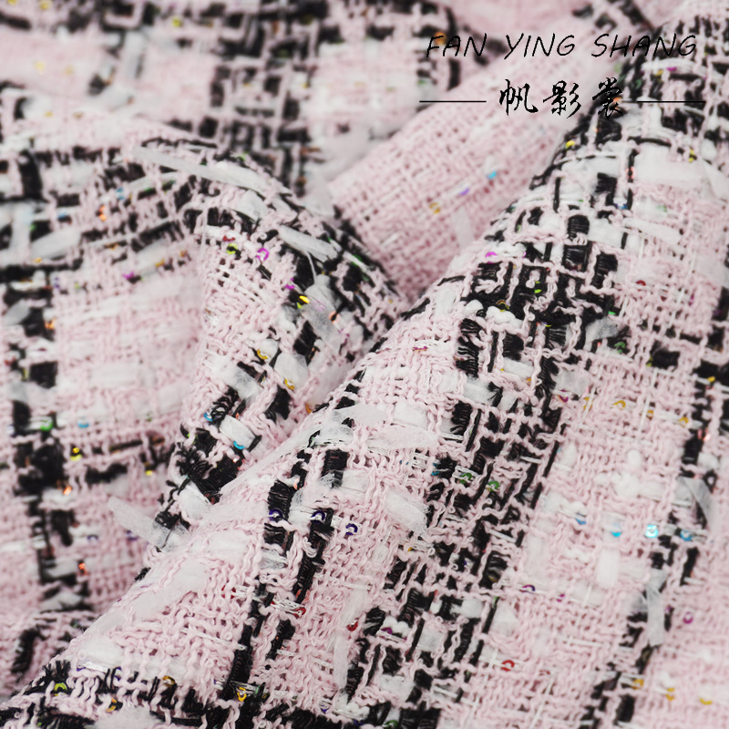 Tessuto Tweed Rosa Classico a  - Sewing Tweed Fabric recensione e prezzo