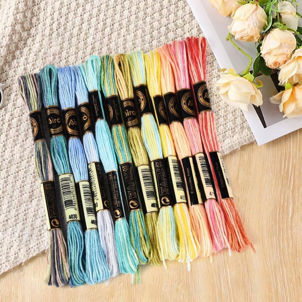 12 Rocchetti da 105 Iarde, Fil - Embroidery Floss Thread recensione e prezzo