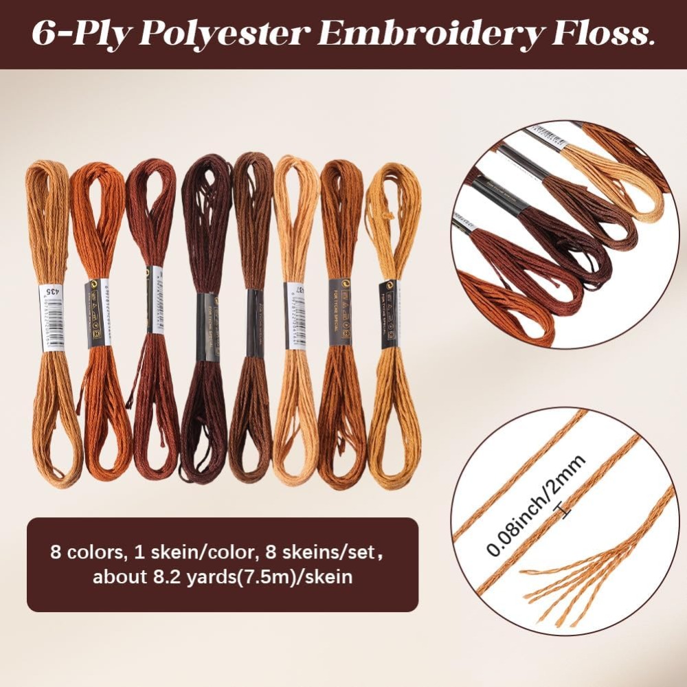 8 Gomitoli di Filo da Ricamo M - Embroidery Floss Thread recensione e prezzo