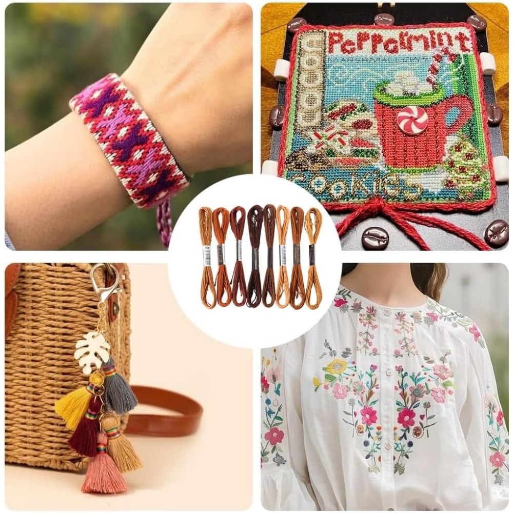 8 Gomitoli di Filo da Ricamo M - Embroidery Floss Thread recensione e prezzo