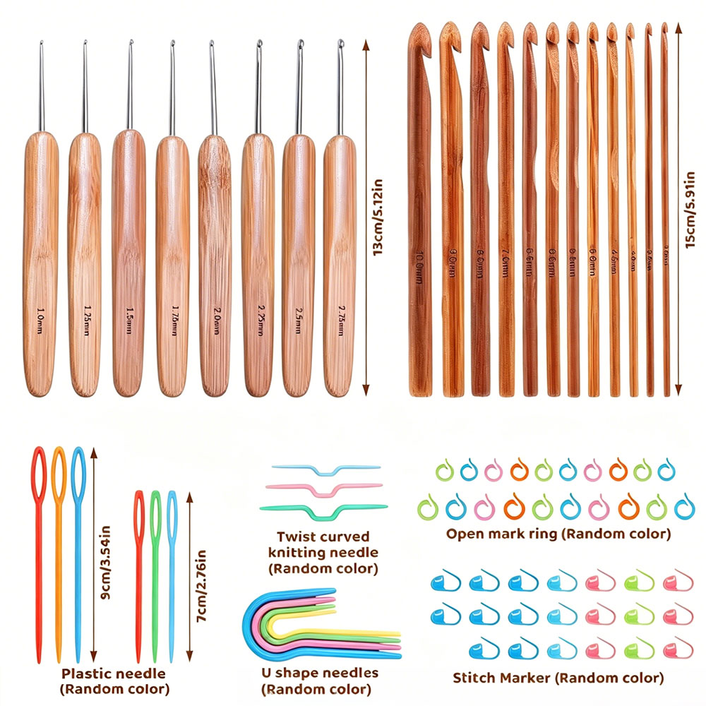 Set di 74 uncinetti in bambù p - Sewing Necessities recensione e prezzo