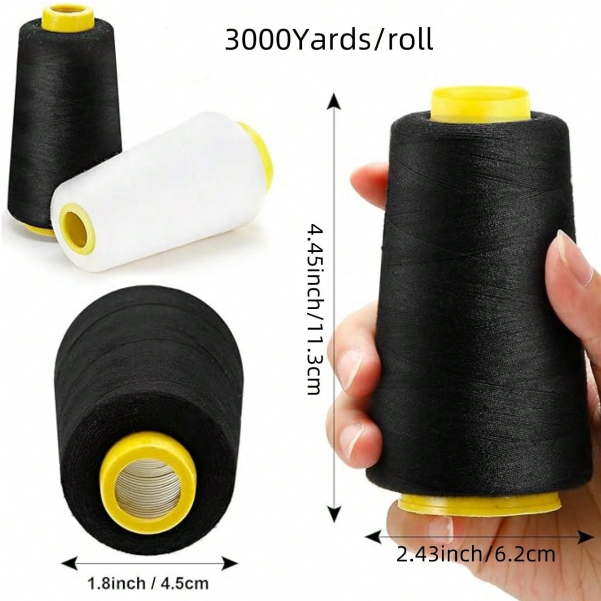 1-6 rotoli da 3000 iarde ciasc - Serger Thread Cone recensione e prezzo