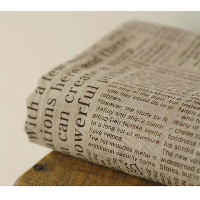 50x150 cm Retro Giornale Lette - Sewing Tweed Fabric recensione e prezzo