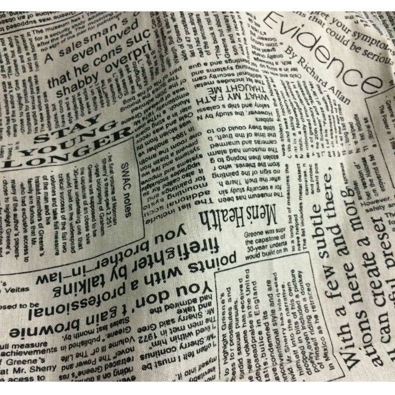 50x150 cm Retro Giornale Lette - Sewing Tweed Fabric recensione e prezzo