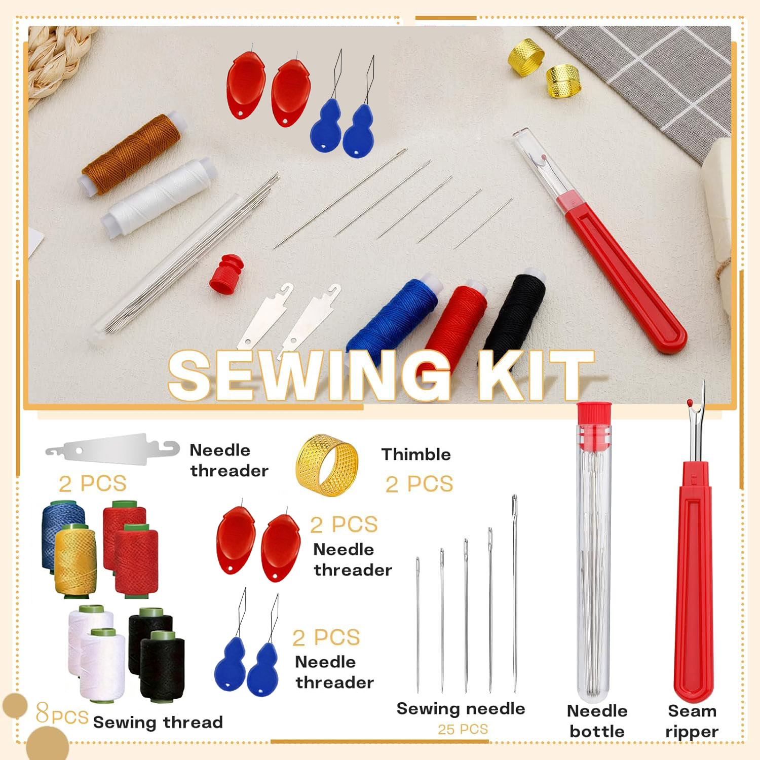 Kit di 43 Aghi da Cucito con O - Sewing Repair recensione e prezzo