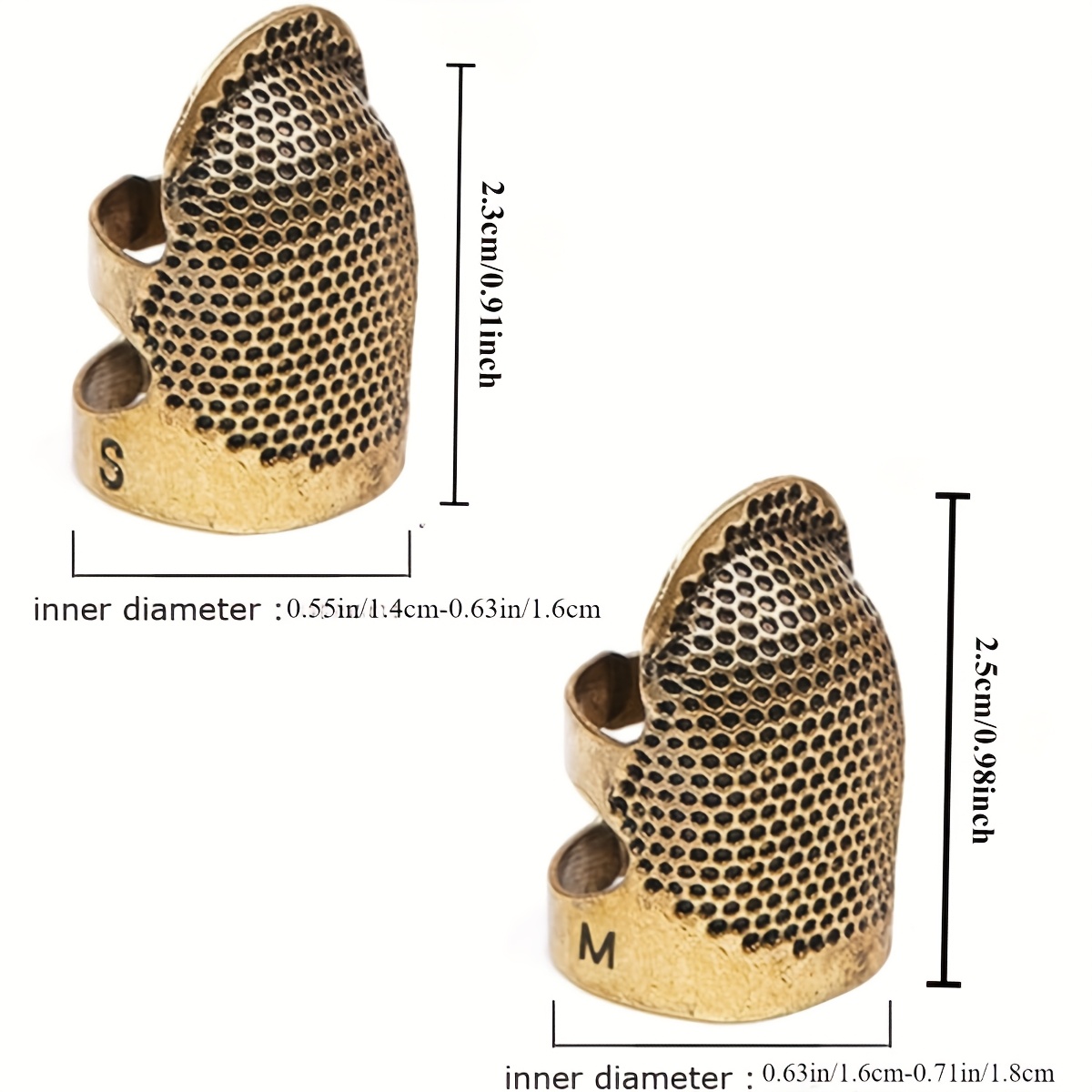 Set di 4 Ditali Protettivi per - Sewing Thimble Metal recensione e prezzo