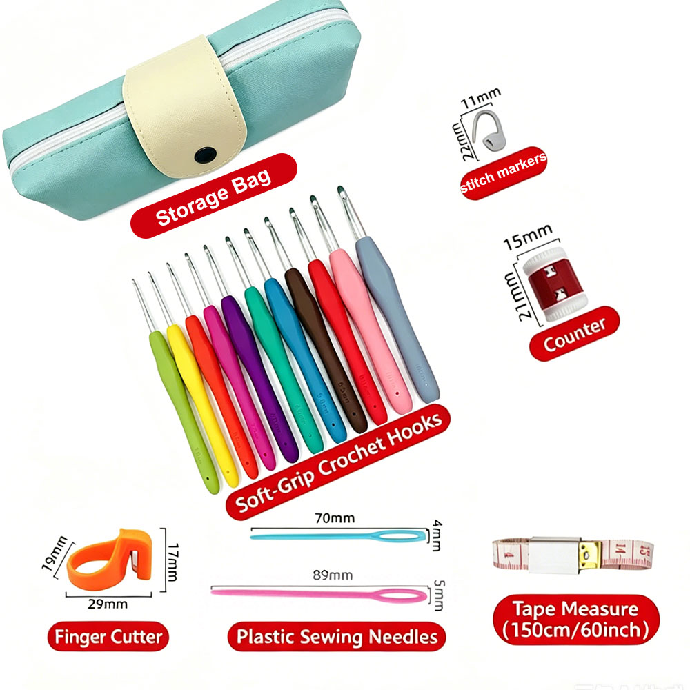 Set di 37 uncinetti con borsa  - Sewing Necessities recensione e prezzo